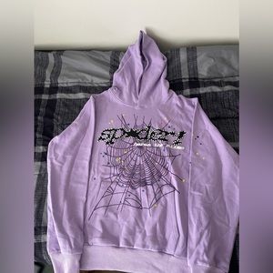 Sp5der Acai Hoodie Purple